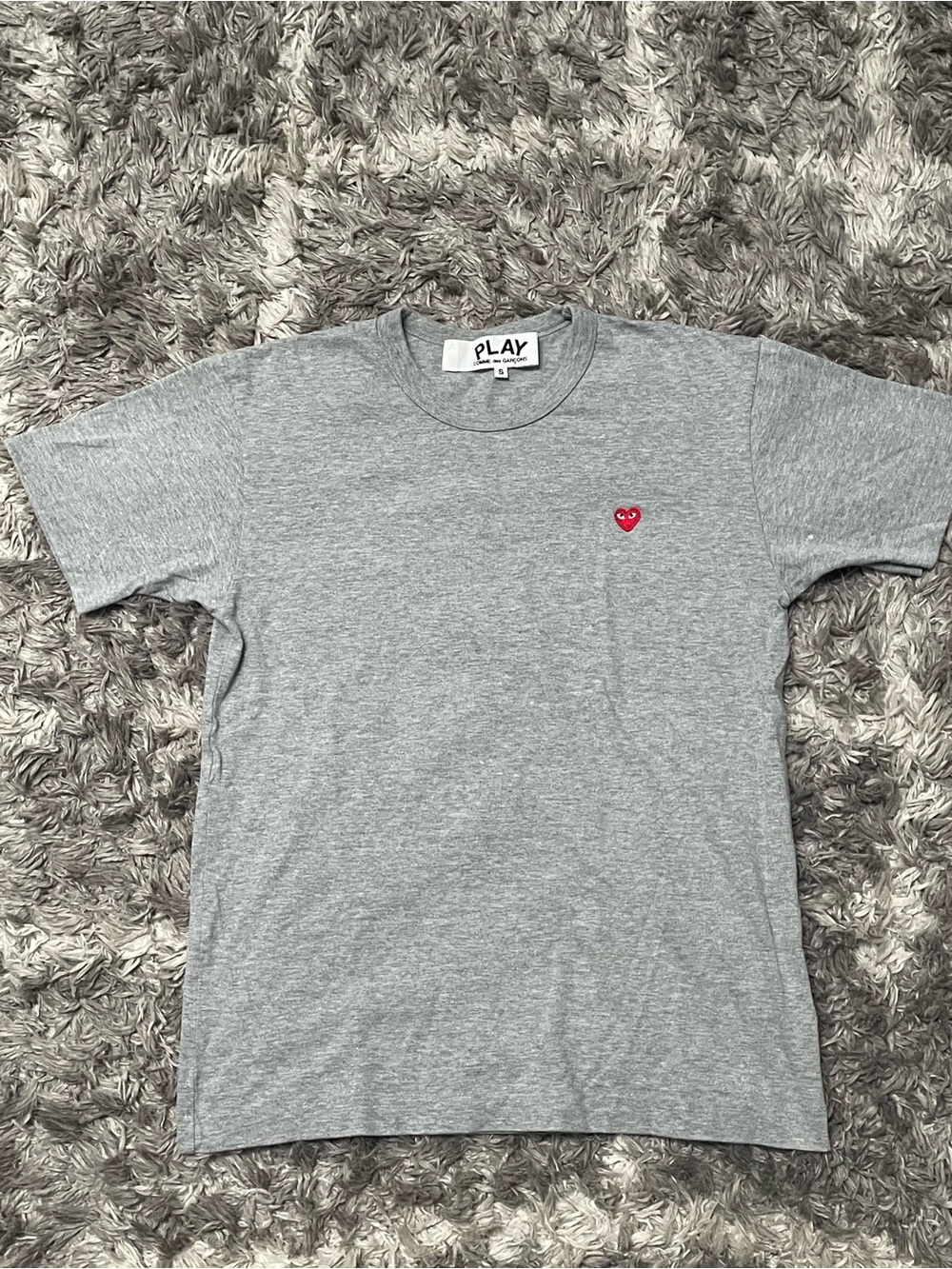 Comme des Garçons PLAY Small Heart T-Shirt 'Grey' - AZ T306 051 1